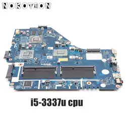 NOKOTION NBMER11001 Z5WE1 LA-9535P основная плата для acer aspire E1-570 E1-570G Материнская плата ноутбука I5-3337U Процессор GT740M