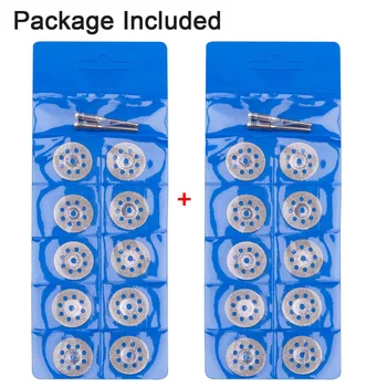 

24 PCS Diamond Cutting Wheel Saw Cutters Cut Off Discs 22mm Set For Rotary Tool Polishing Granding Set