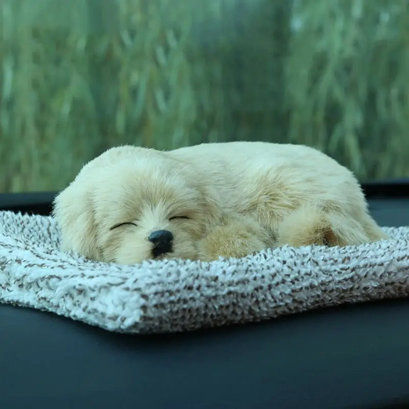 

Puppy Dog Pet Bed Cocker Lovely Simulation Animal Doll Plush Sleeping Dogs with Sound Perfect Birthday Gift Doll Decorations T