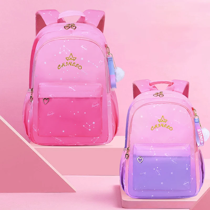 Mochilas escolares para niñas, de rosa, morral libros de primaria, Mochila coreana práctica económica|Mochilas escolares| - AliExpress