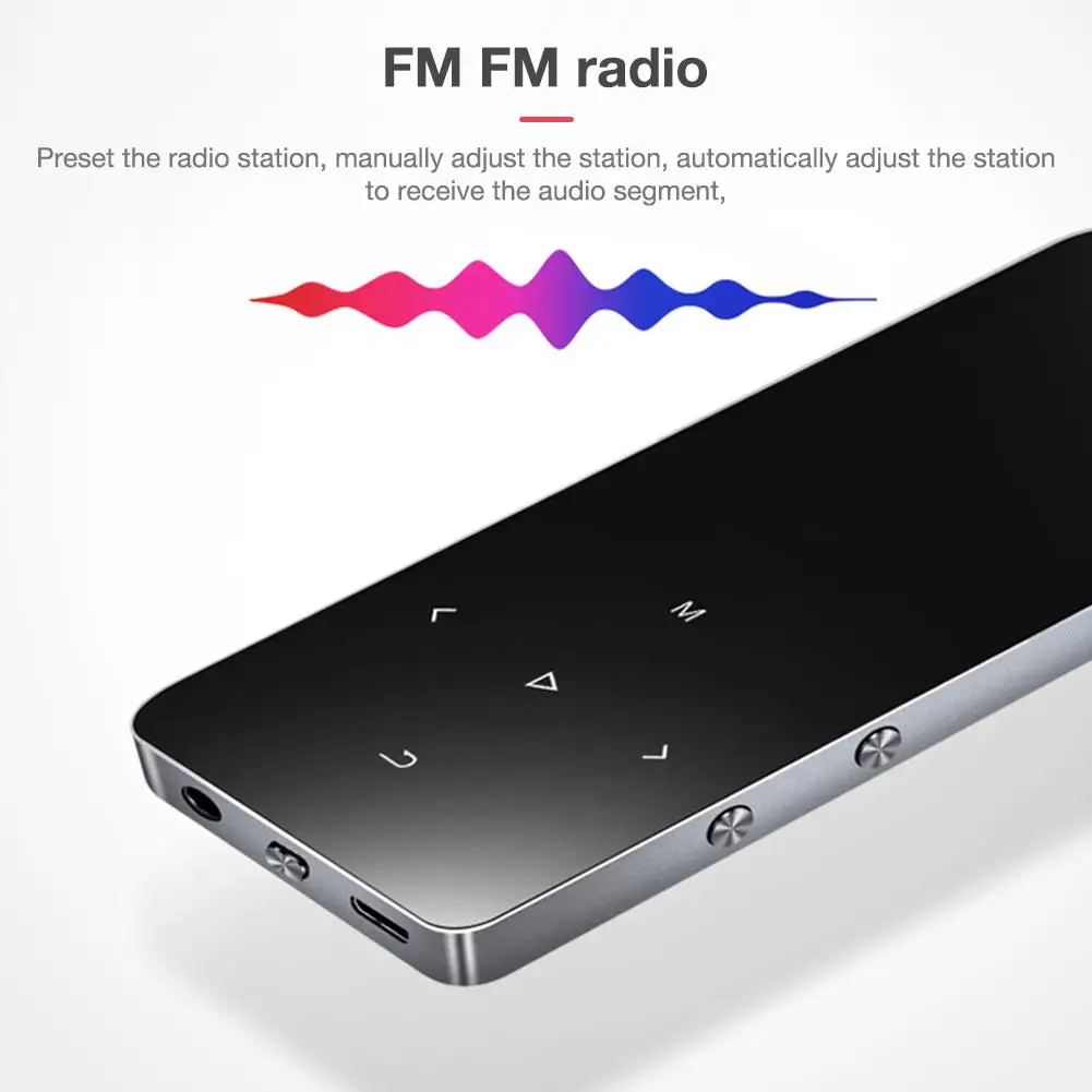 Mp3-плеер с Bluetooth динамиком с сенсорным экраном и встроенным 8G HiFi портативным Walkman с радио/FM/записью для IQQ