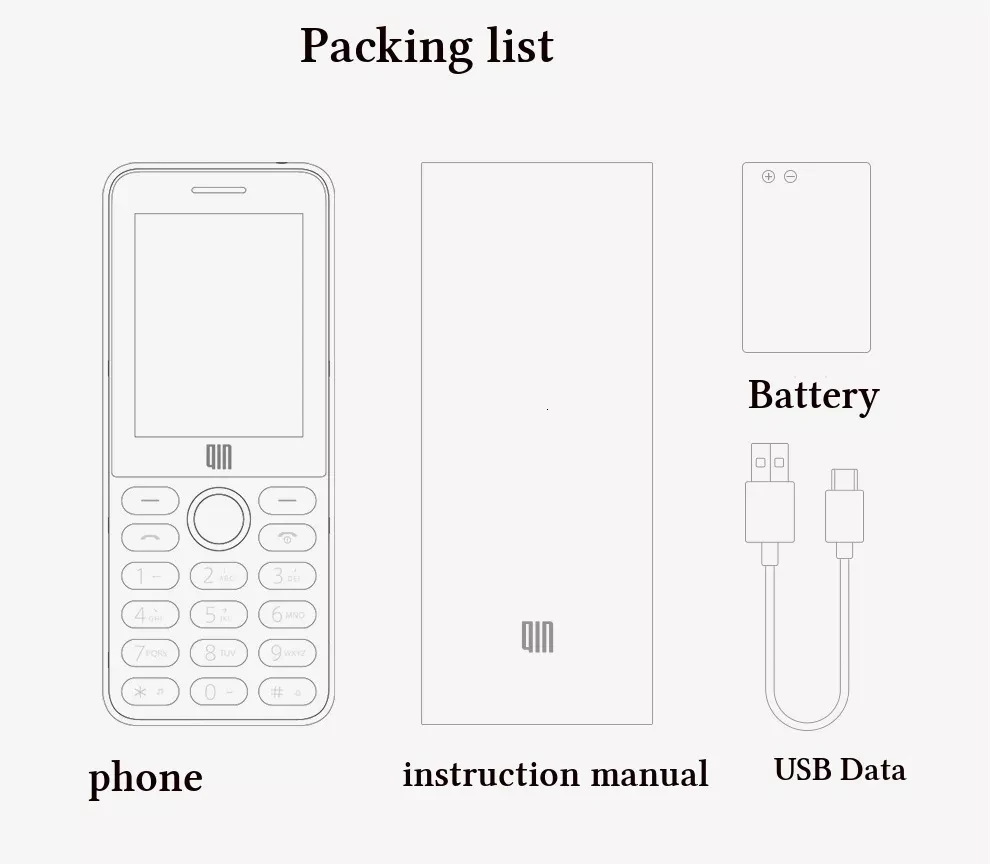 Xiaomi QIN QF9 4G Network Wifi 1820mAH BT 4.2 Infrared Remote Control Dual SIM Card Feature Phone (12)