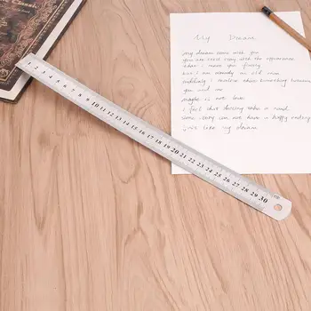 

Straight Edge 12 Inch Ruler Ruler 30cm Stainless Steel Rulers Steel Ruler Double Sided Precision Precision Small Ruler