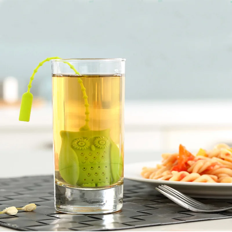 

Owl Shape Silicone Tea Infuser Tea Strainer Filter Diffuser Tool Drinkware Accessories Reusable Tea Bag New Tea Infuser K1147 F
