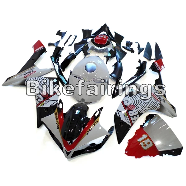 Красный белый и черный Sportbike панели для Yamaha 2007 2008 YZF1000 R1 07 08 YZF R1 мотоцикл впрыска пластик обтекатель комплект