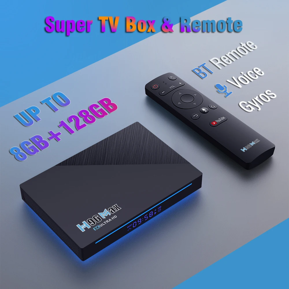 New Smart TV BOX Android 11 H96 Max RK3566 2.4G 5G Wifi BT 4.0 4GB 32GB 8GB 64GB H96max 8K TV Box Google Play Android 11.0