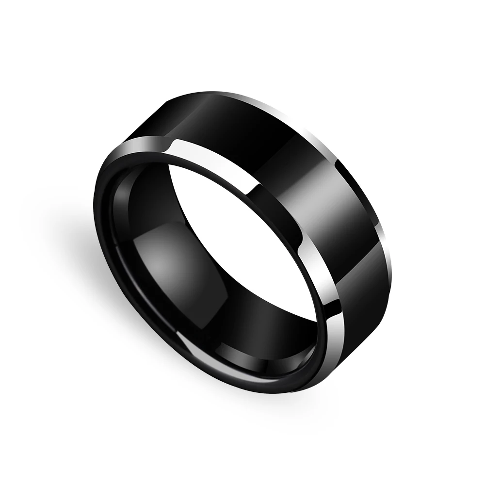 

Классические обручальные кольца для мужчин, высокополированные вольфрамовые кольца шириной 6/8 мм, удобные, с гравировкой под заказ, 4-14
