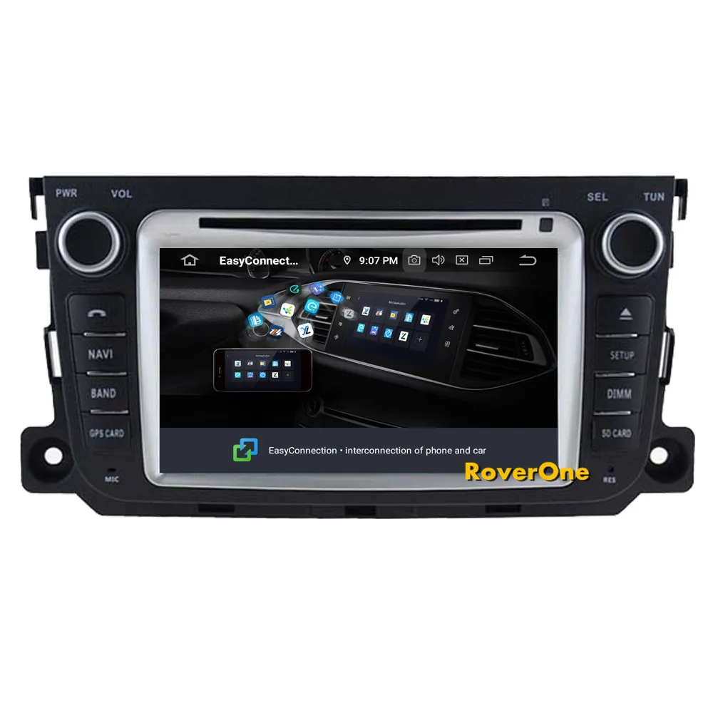 Excellent RoverOne Car Multimedia Player For Mercedes For Smart Fortwo 2012 2013 2014 2015 2016 Android 9.0 Radio Stereo GPS Navigation 11
