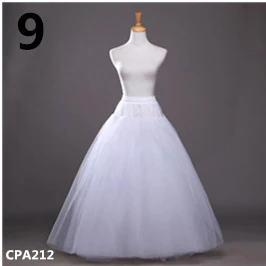 NO. 9 CPA212 White В Stork белая свадебная юбка белое кринолиновое Тюлевое платье для невесты, Нижняя юбка-американка с русалочкой для девочек, Jupon Mariage - Цвет: NO. 9 CPA212 White