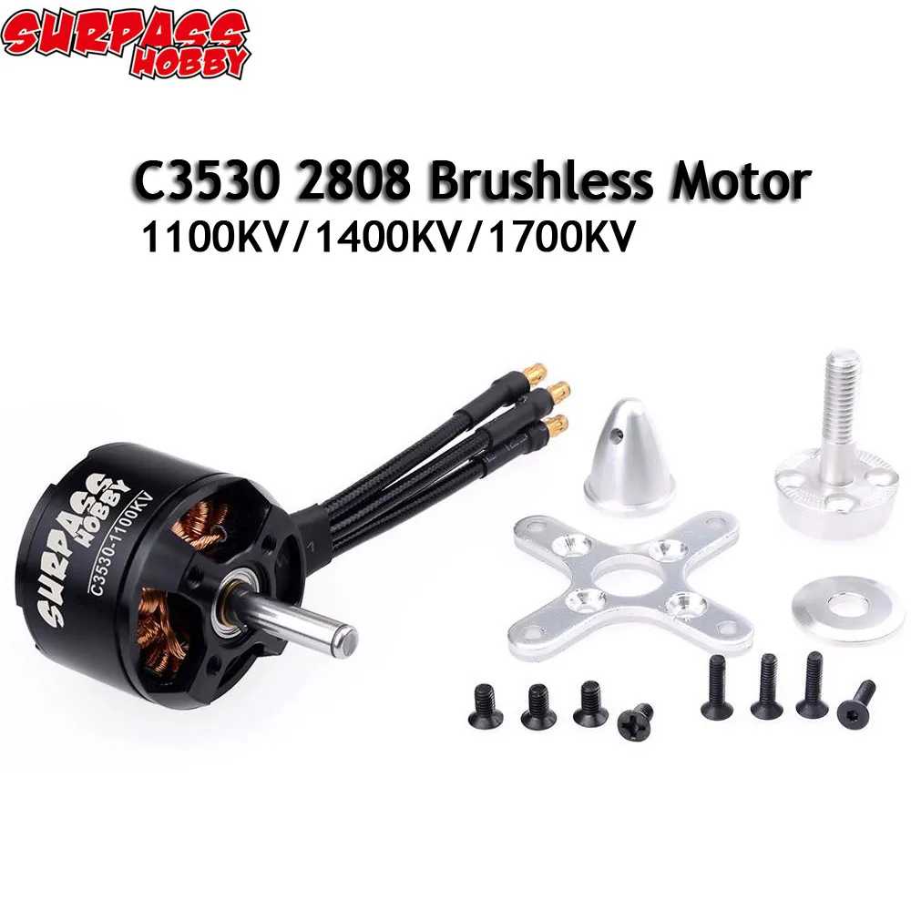C3530 2808(3530) 1700KV 1400KV 1100KV бесщеточный двигатель для радиоуправляемых самолетов с