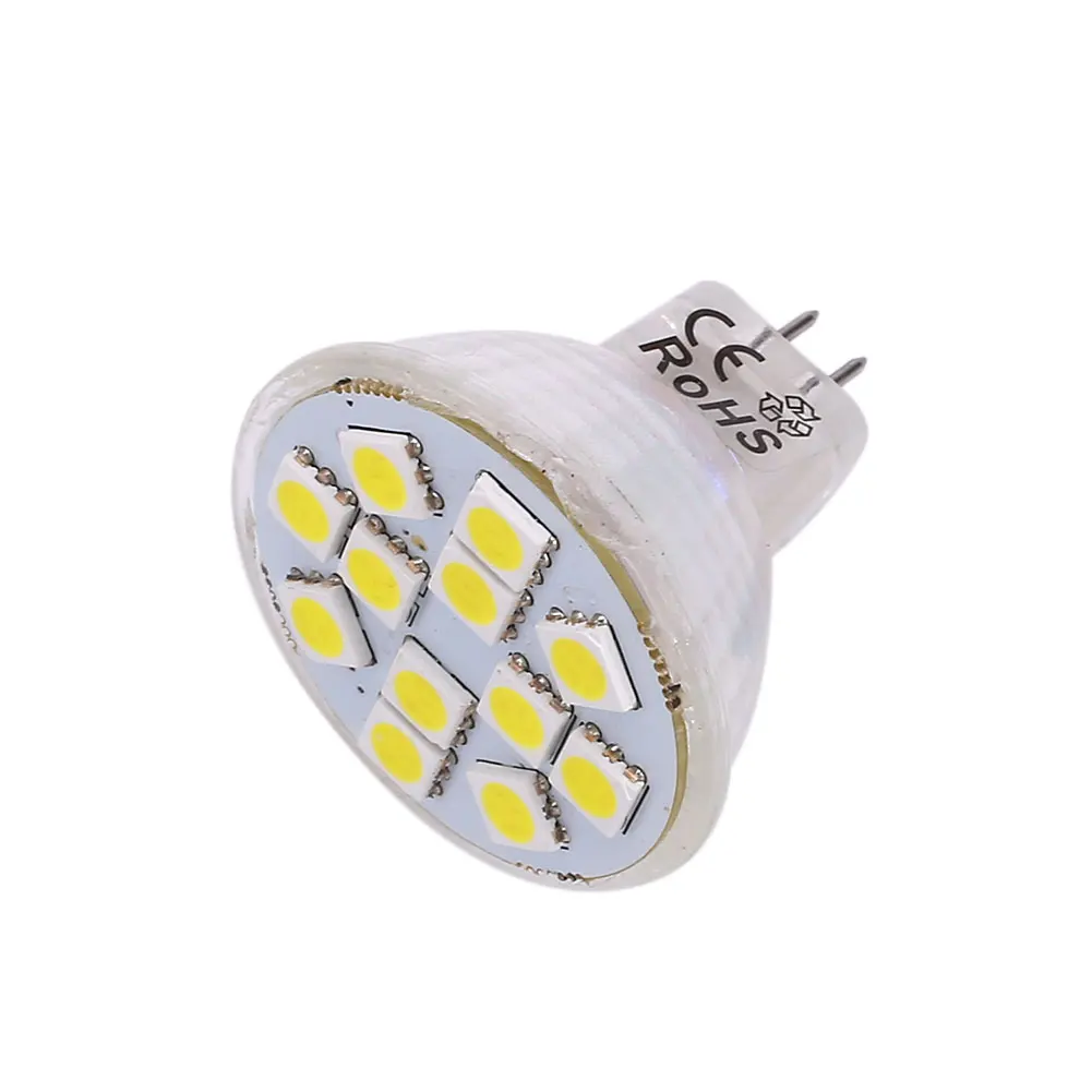 GU4 MR11 12SMD Светодиодный точечный светильник аксессуар теплый белый/белый DC 12V