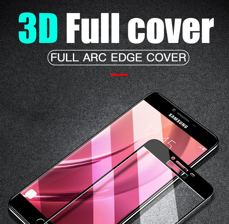 3D полное покрытие из закаленного стекла для samsung Galaxy A7 A3 A5 на S7 S6 A7 A8 A6 A5 Защитная пленка для экрана