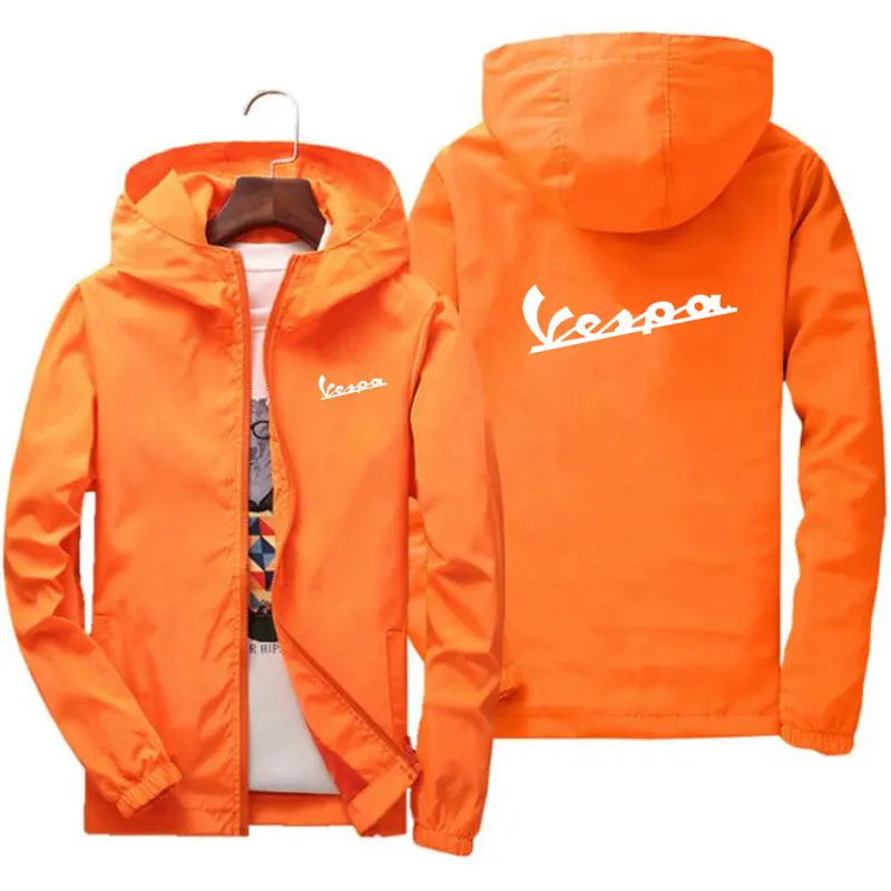 

2021 hot spring and autumn men's jacket casual hooded windbreaker zipper jacket men's sunscreen bomber hip hop quality waterproo