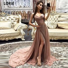 LORIE – robe de soirée élégante rose en mousseline de soie, longueur au sol, Corset, tenue de bal, 2021