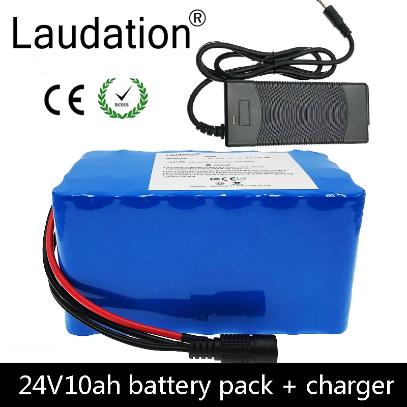 Laudation 24V 10ah литиевая батарея электрического велосипеда 7S 4 P 29 V 10000mah для 250W 350W