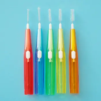 

20 Pcs/box Interdental Brush Retractable Orthodontic Braces Cleaning Gap Toothbrush Tooth Care Supplies