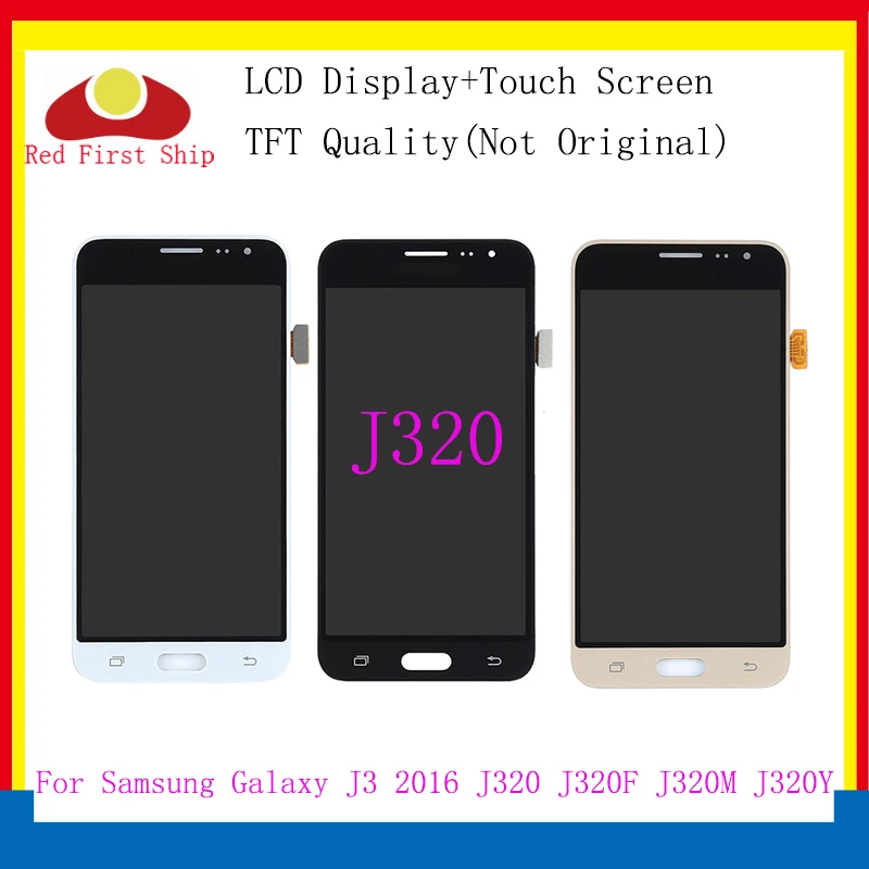 

10Pcs/lot LCD Replacement For Samsung Galaxy J3 2016 J320 J320F LCD Display Touch Screen Digitizer Assembly with Brightness