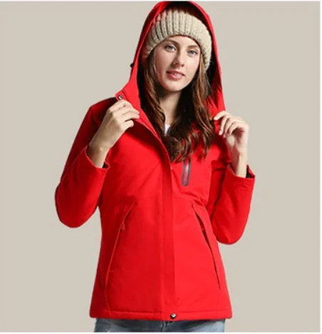 

Newest Hot Temperature Control Down Jacket Charging Treasure Power 25 to 55 Celsius Third Gear Temperature Optional Lady