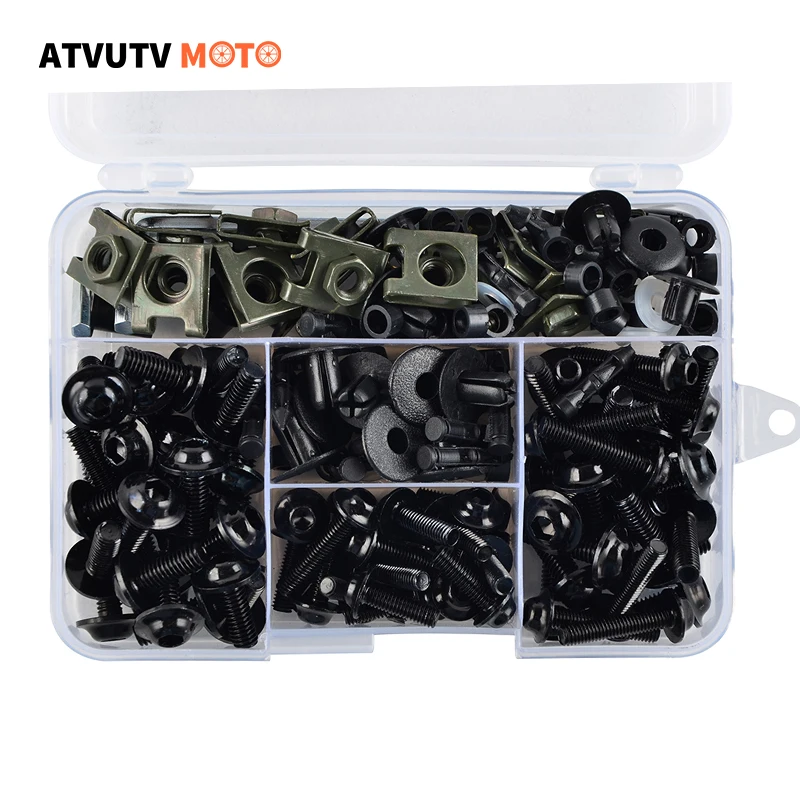 

Универсальный мотоциклетный ЧПУ полный обтекатель болты комплекты винты для Yamaha Kawasaki Honda BMW SUZUKI Aprilia Agusta Triumph велосипед для питбайка
