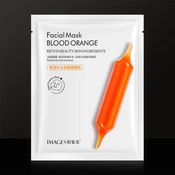

10Pcs Oil-control Anti-Aging facial mask natural skin care blood orange moisturizing face mask korean skin care