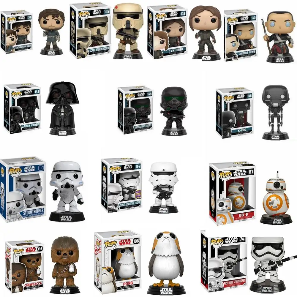 Funko Pop Star Wars Series Darth Vader Action Figure Toys Luke Skywalker Leia 8 Model Collection Car Decoration Gifts Action Figures Aliexpress