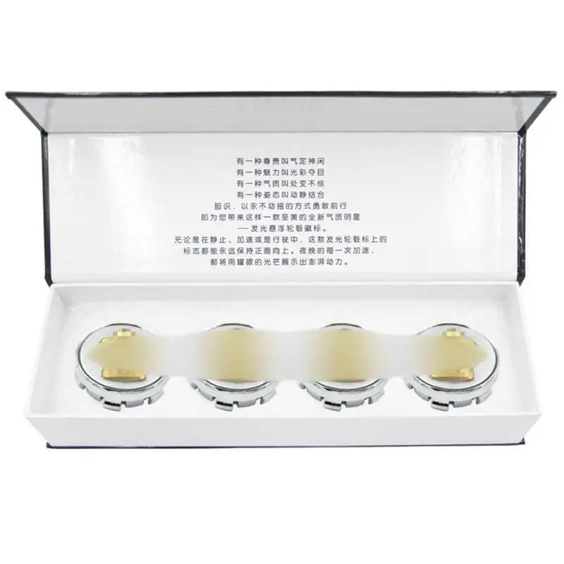 PACKAGE OF BLACK TOYOTA CROWN FLOATING WHEEL CENTER CAPS