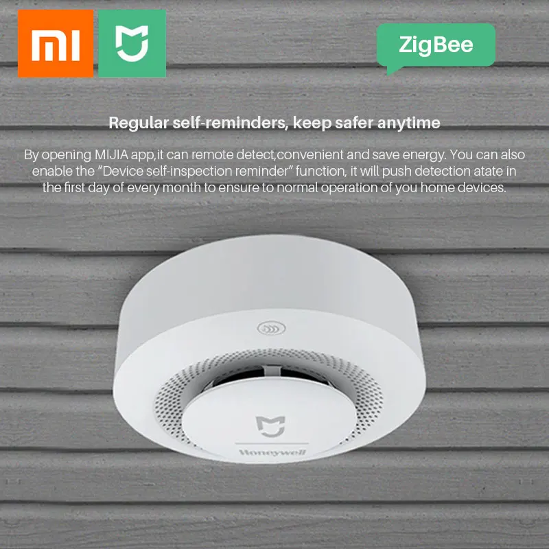 Xiaomi Mijia Honeywell пожарная сигнализация датчик дыма детектор газа работает с многофункциональным шлюзом 2 умный дом Безопасность приложение управление