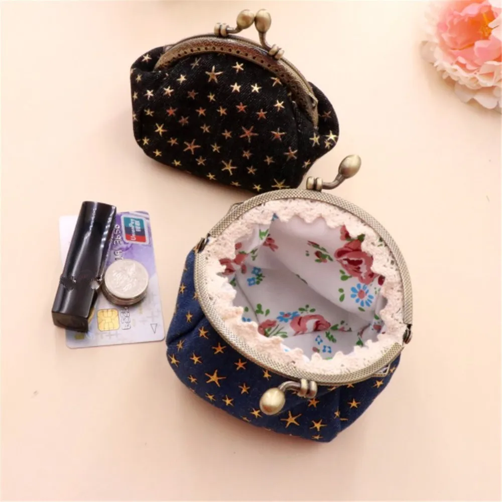 New Wallet Change Pouch Key Holder Small Money Bags Cute Mini Women Canvas  Swing Coin Bag Girl Female Purse