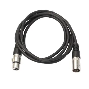 

10 pcs audio cable Heavy Duty Flexible Rubber Jacket Audio Patch Cable Cords Male To Female Black Cables Balanced Snake Cord