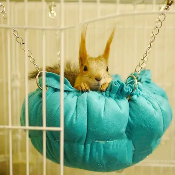 

Small Pet Hammock for Tortoise Hamster Rabbit Squirrel Squirrel Warm Padded Cotton Nest Hammock Adjustable Pet Mat Bed