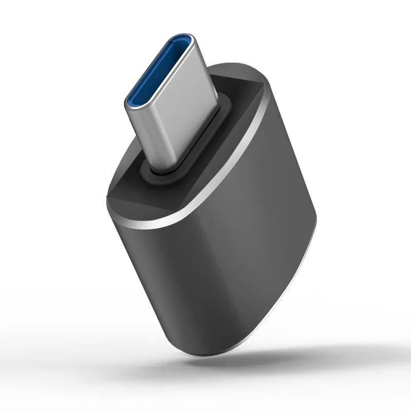 Черный Адаптер type-C USB-C type-C к USB 3,0 конвертер телефона OTG кабель для samsung S8 S9 Note 8 huawei mate 9 P20 Xiaomi Mix 2S USB C - Цвет: Черный