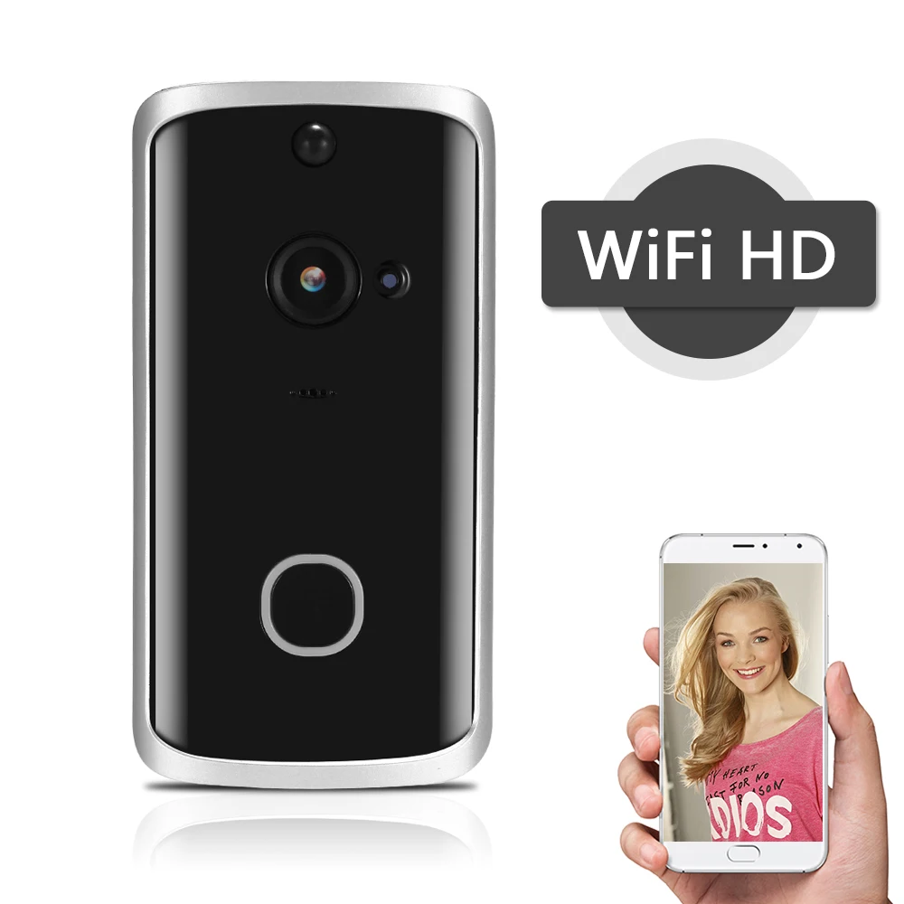 

WiFi Smart Wireless Security DoorBell HD 720P/1080P Visual Intercom Recording Video Door Phone Remote Monitoring Night Vision