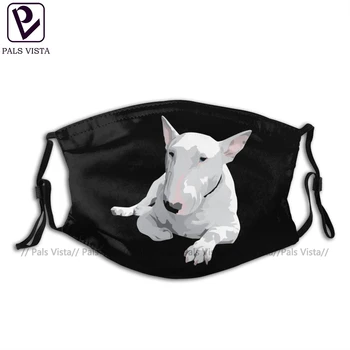 

Bull Terrier Mouth Face Mask English Bull Terrier Facial Mask Funny Fashion with 2 Filters for Adult