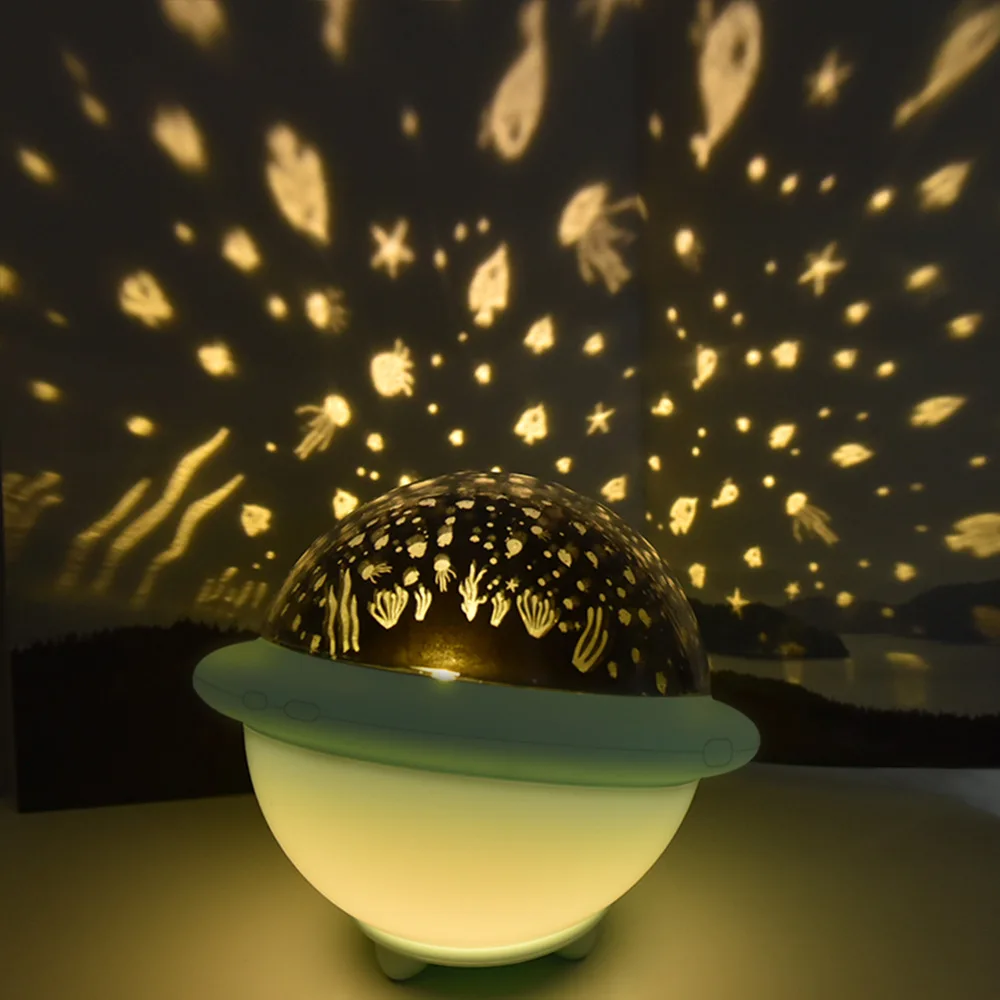

Cross Border Creative Star Projection Lamp USB Power Supply Starry Sky Romantic Rotating Atmosphere Small Night Lamp Lovers' Day