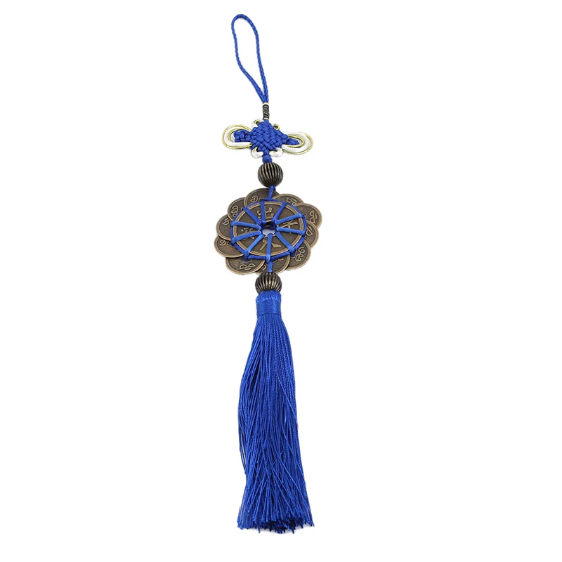 Navy blue Китайское ремесло, Узелок, кисточка, кулон, ремесла, народное украшение дома, гостиная, подвеска, кисточки, китайские узлы - Цвет: Navy blue