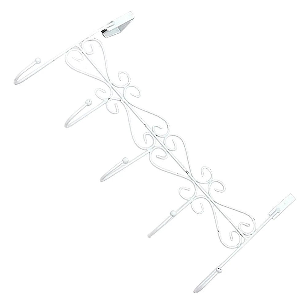 

Storage Rack Towels Kitchen Practical Home Hanging Wrought Iron Bags Coats Clothes Bathroom Door Hook