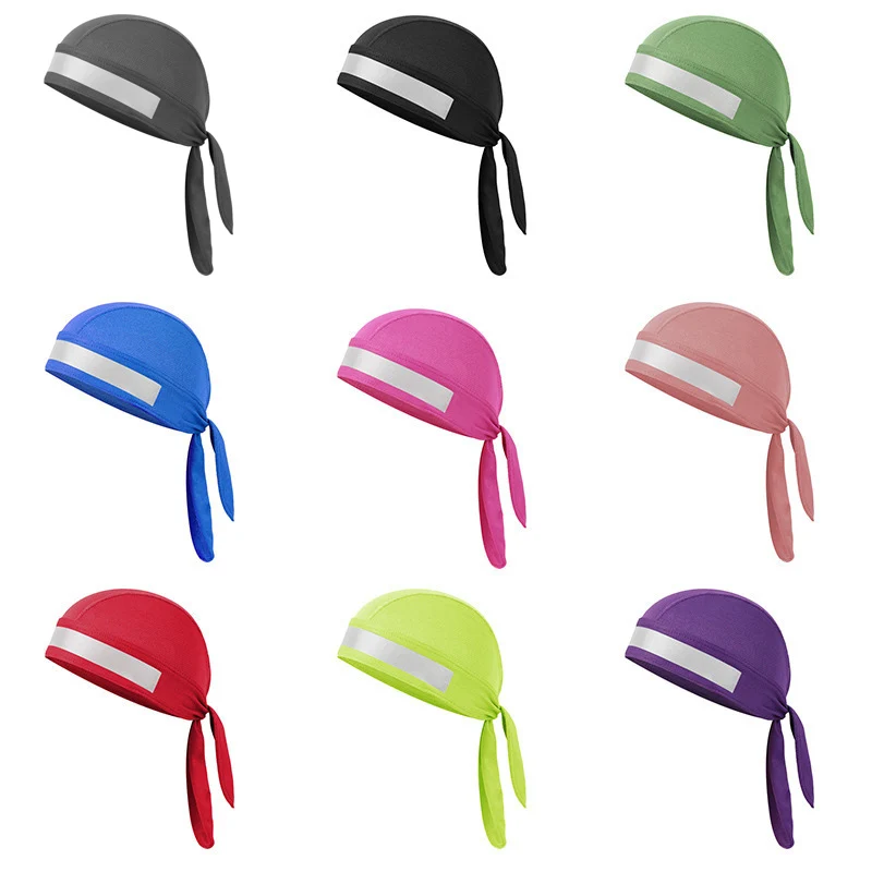

High Quality Men Women Quick Dry Breathable Pirate Cap Reflective Magic Headband bandana ciclismo Cycling Bike Bicycle cycle Hat