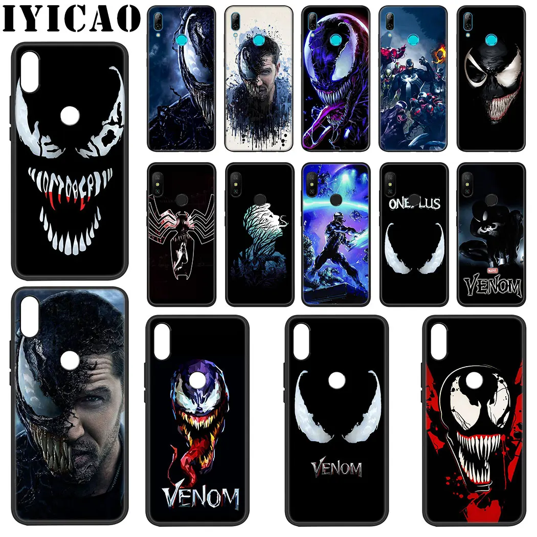 IYICAO Marvel Venom Soft Silicone Case for Xiaomi Redmi Note 4X 5 6 7 8 Pro 5A Prime |