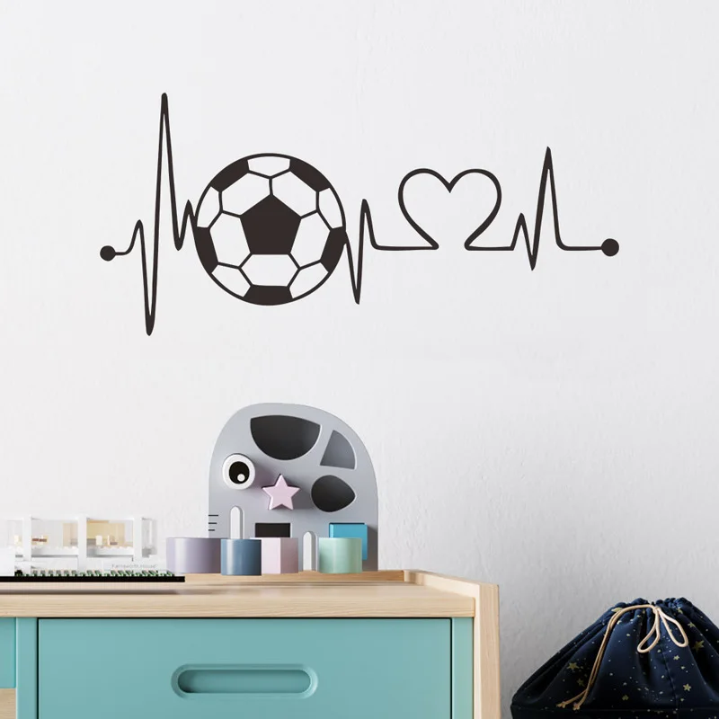 Fußball torwart vinyl Wand Aufkleber Angepasst Schlafzimmer Fußball Player  name aufkleber Jungen Mädchen Teenager Zimmer dekoration 3935 - AliExpress