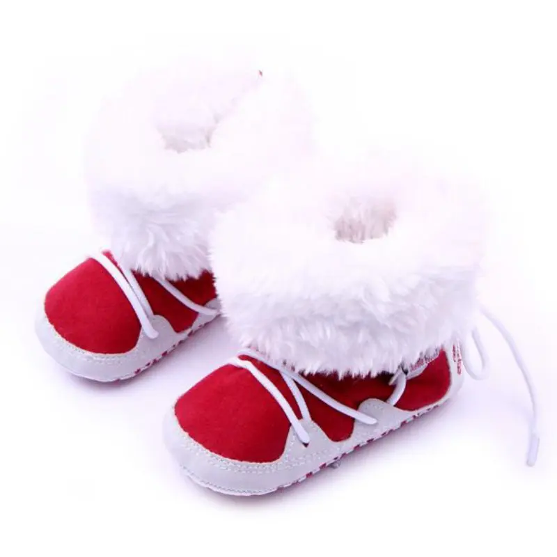 

Newborn Baby Boys Girls Boots Snow Boots Soft Toddler Infant Winter Warm Fleece Booties Baby Shoes 0-18M