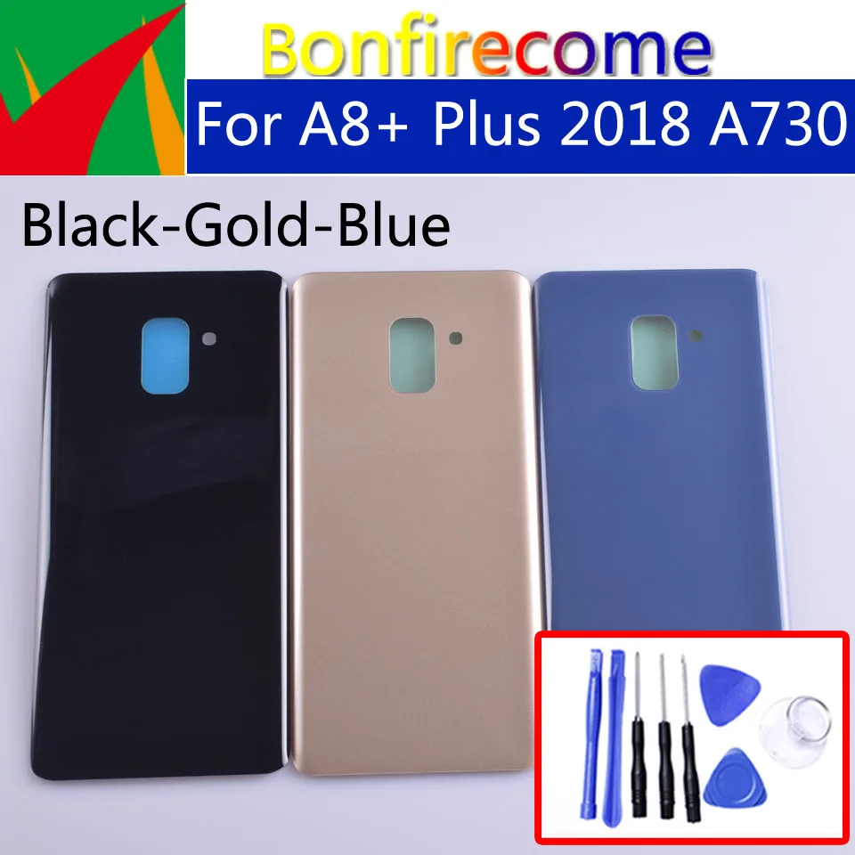 A730 для Samsung Galaxy A8 + Plus 2018 SM A730F A730DS корпус крышка батареи задняя чехол дверь шасси