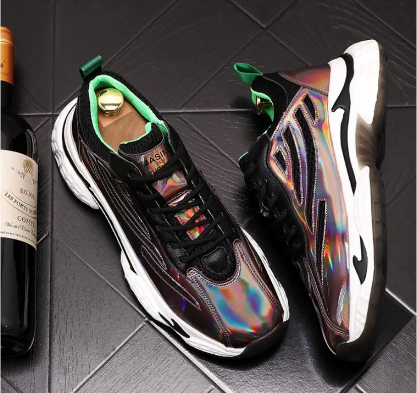 2020 new Casual Men Shoes Platform Sneakers Vintage Male Thick Sole Trainers Running Shoes High Quality Youth Boy Gym Teenagers