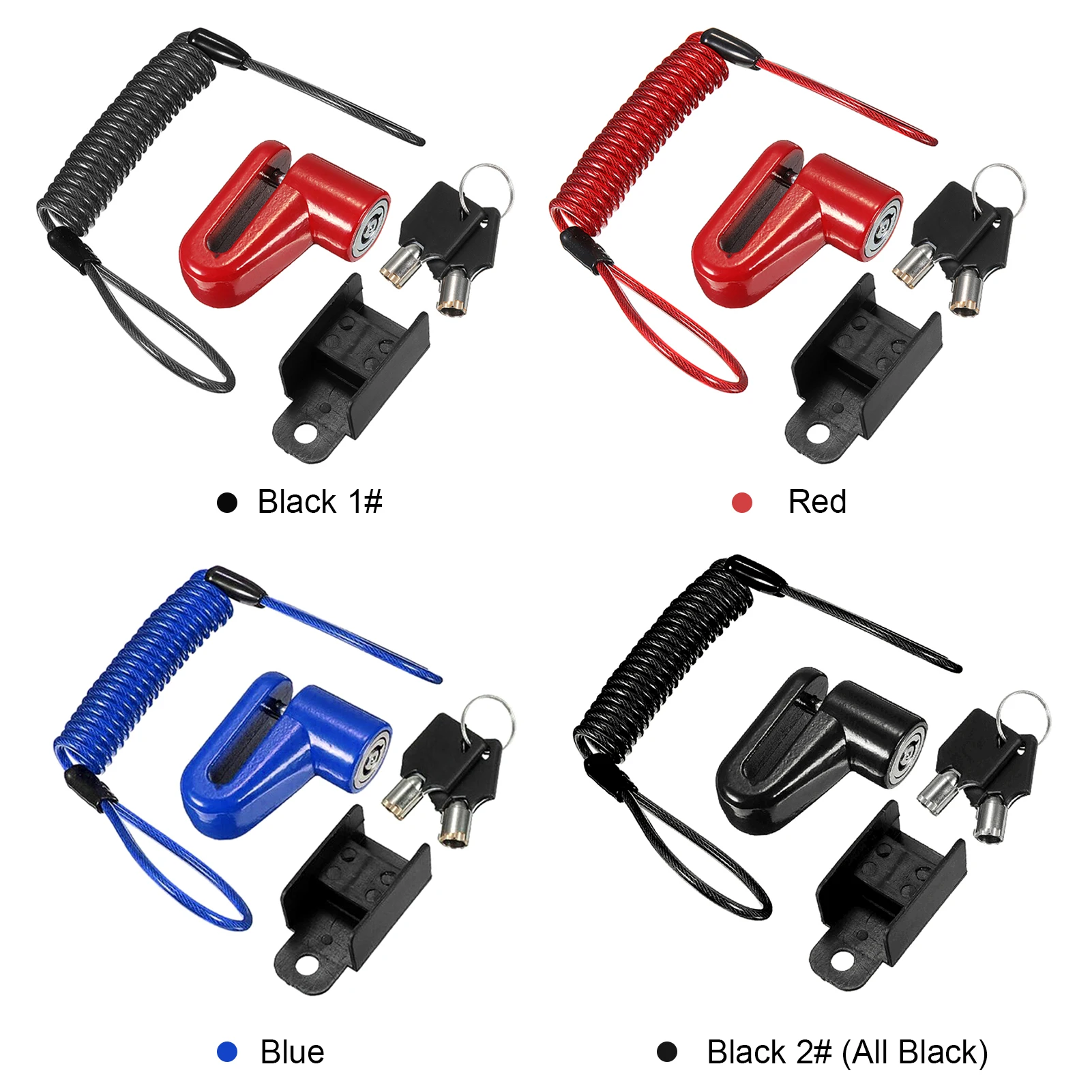 Scooter Accessories Antitheft Steel Wire Lock Disc Brakes Wheel Locker Replacement for Xiaomi Mijia M365 Electric Scooter Motorcycle Bicycle