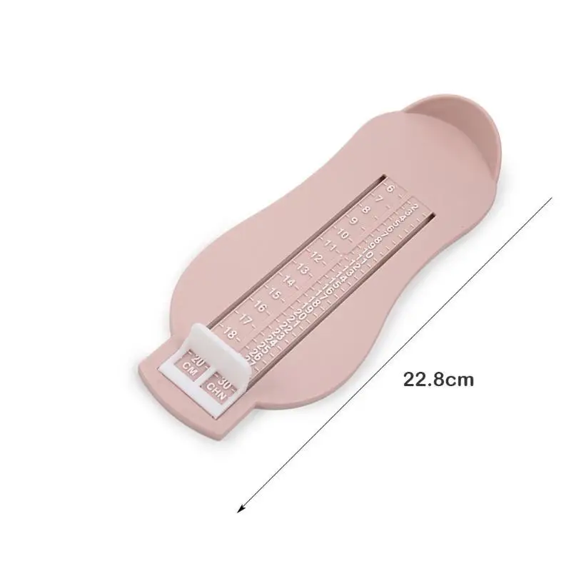 Light Pink Регулируемая Бытовая детская измерительная линейка для ног, безопасность, нетоксичный материал, инвариантная подстройка, инструмент для ног, измерительный прибор для ног - Цвет: Light Pink