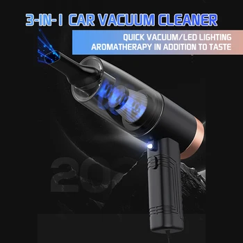 

Black Car Vacuum Cleaner strong Suction Wet and Dry Car Vacuum Cleaner High Power Handheld Dust Collector for Car and Household
