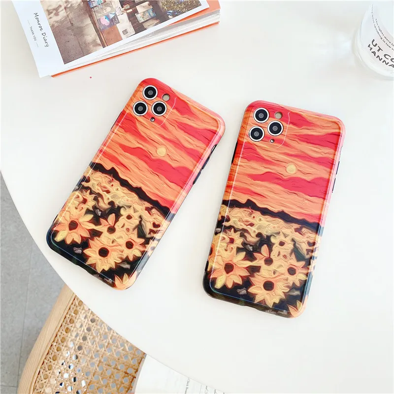Чехол для телефона Comely с изображением цветов заката чехол iPhone 11 Pro Max 7 8 Plus SE 2020 X XR XS