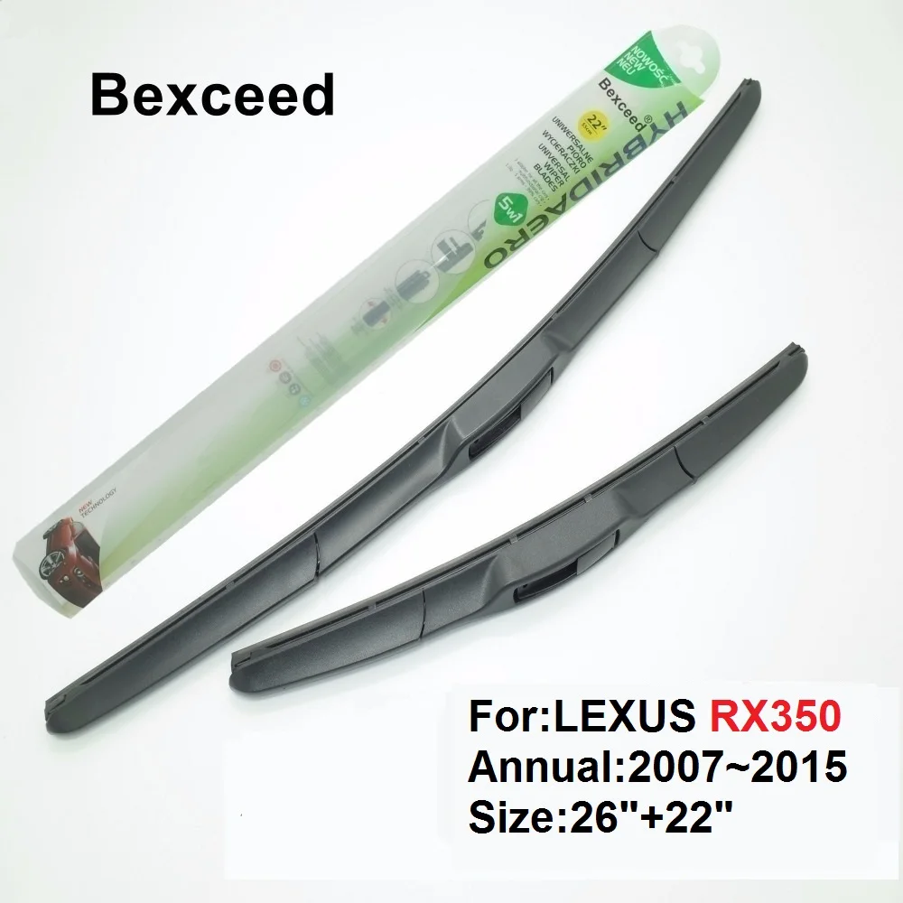 Hybrid Wiper Blade For LEXUS RX350 26"+22" High Quality Bexceed Car Windshied Windscreen 2007 2008 2009 2015 | Автомобили и
