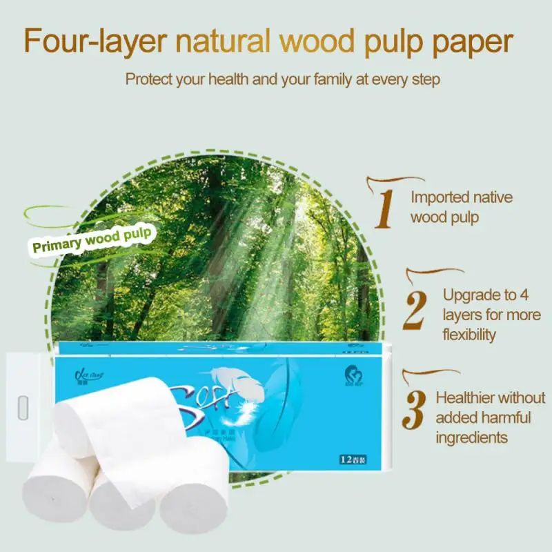 4 Layers Toilet Paper Roll - Image 3