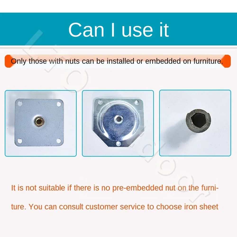 Pieds De Meuble Triangulaires Pieds De Réglables En Alliage D'Aluminium
