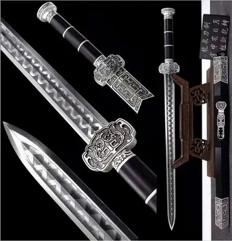 

Handmade Sharp HRC60 High Manganese Steel Blade Wushu Sword Saber Katana Kung Fu Han Jian Full Tang